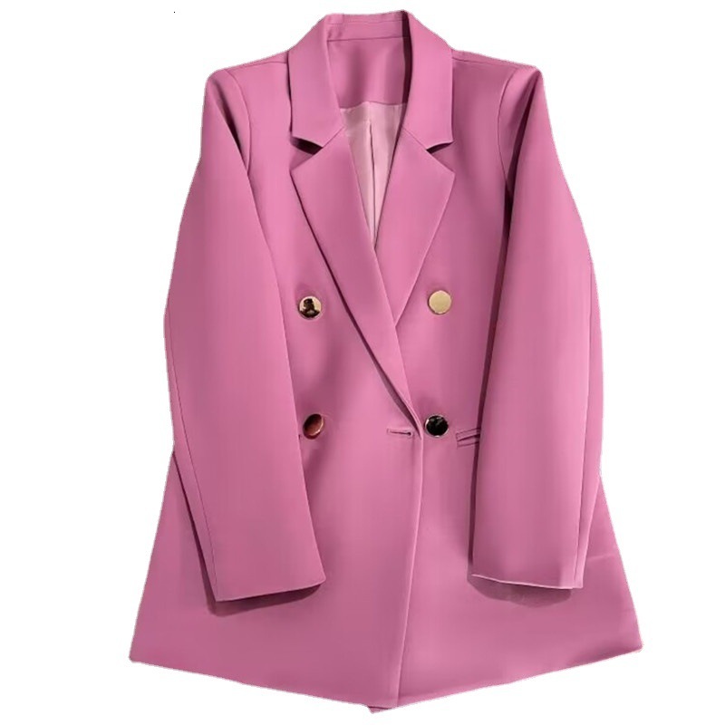 Orange jacket for women spring and autumn 2024, new Korean style high-end style, trendy suit in 22 colors