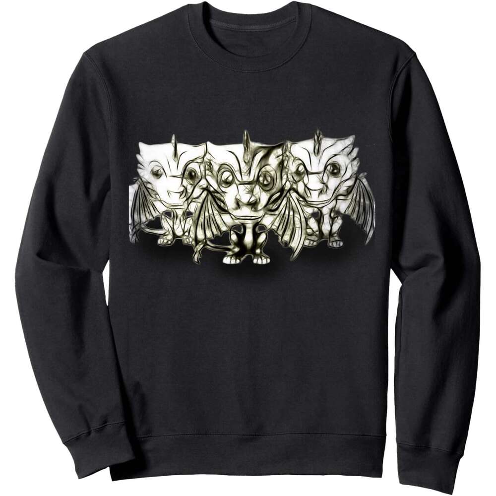 Long Sleeve Shirts for Men sweatshirt Graphic Cartoon Dragons Lovers Gift For Kids Sweatshirt T shirt Tee Streetwear Casual tops clothes