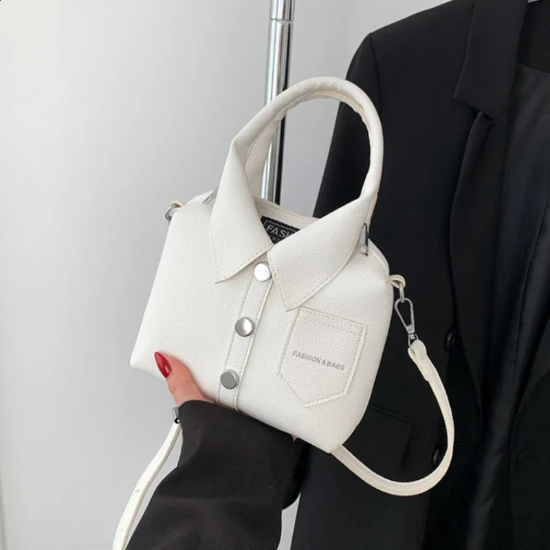 PU Square Compact Shoulder and Crossbody Bags Zipper Unique n High Quality Hand for Women 2024 Style Bolso y240907
