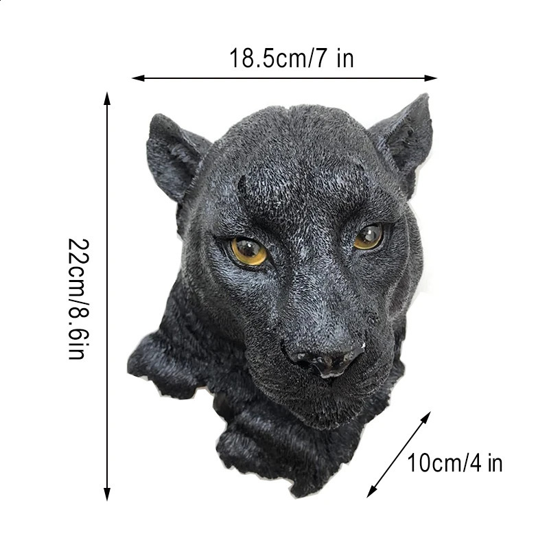 Animal Head Wall Decoration Statue Room Bedroom Home Wall Decoration Scandinavian Style Decoration Jamaican Interior Decoration 240820bj