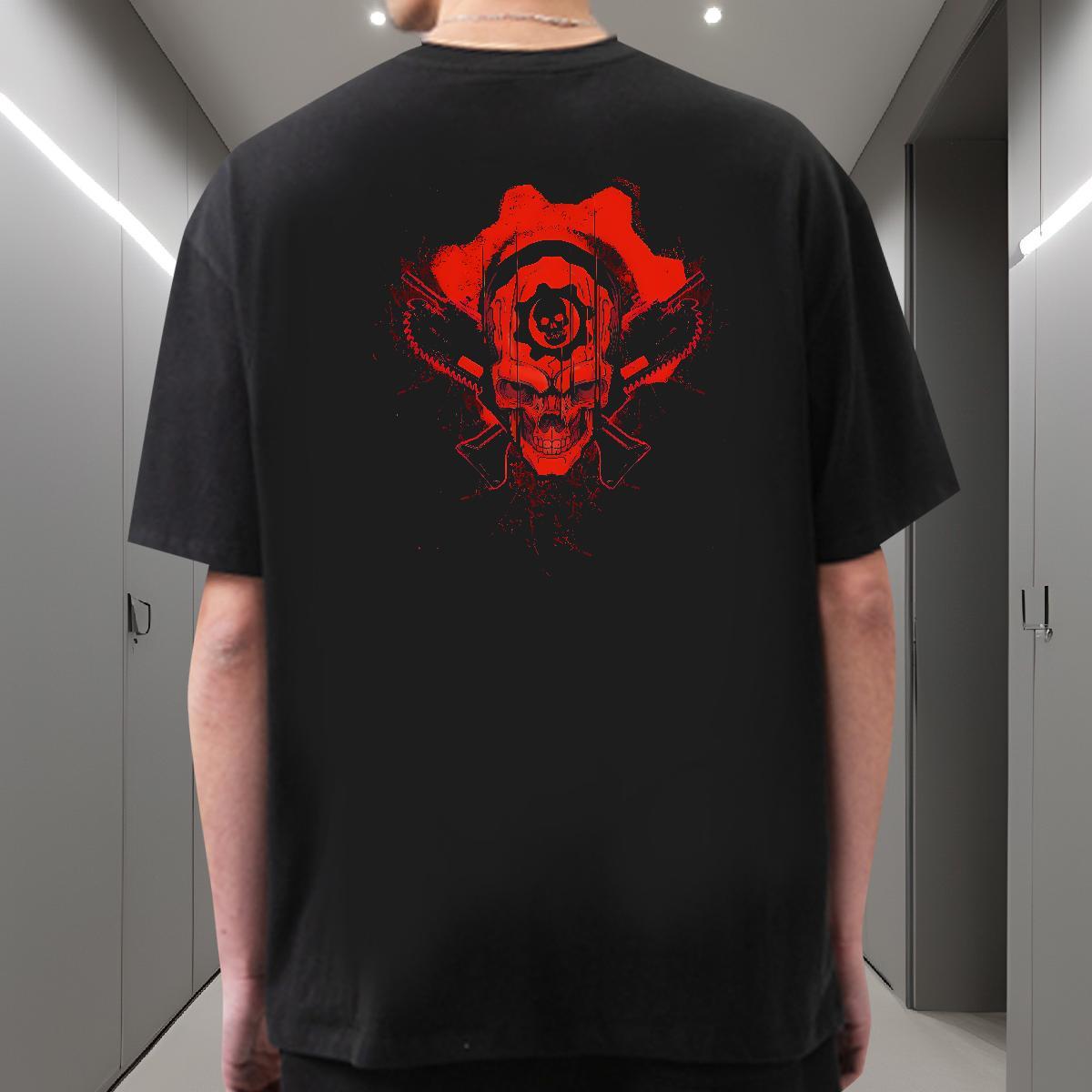 2024 Designer Mens Tshirts 230g 100% Cotton Sports Casual SKULL Pure Cotton T Shirts Men TOP Quality Custom Cartoon Polos