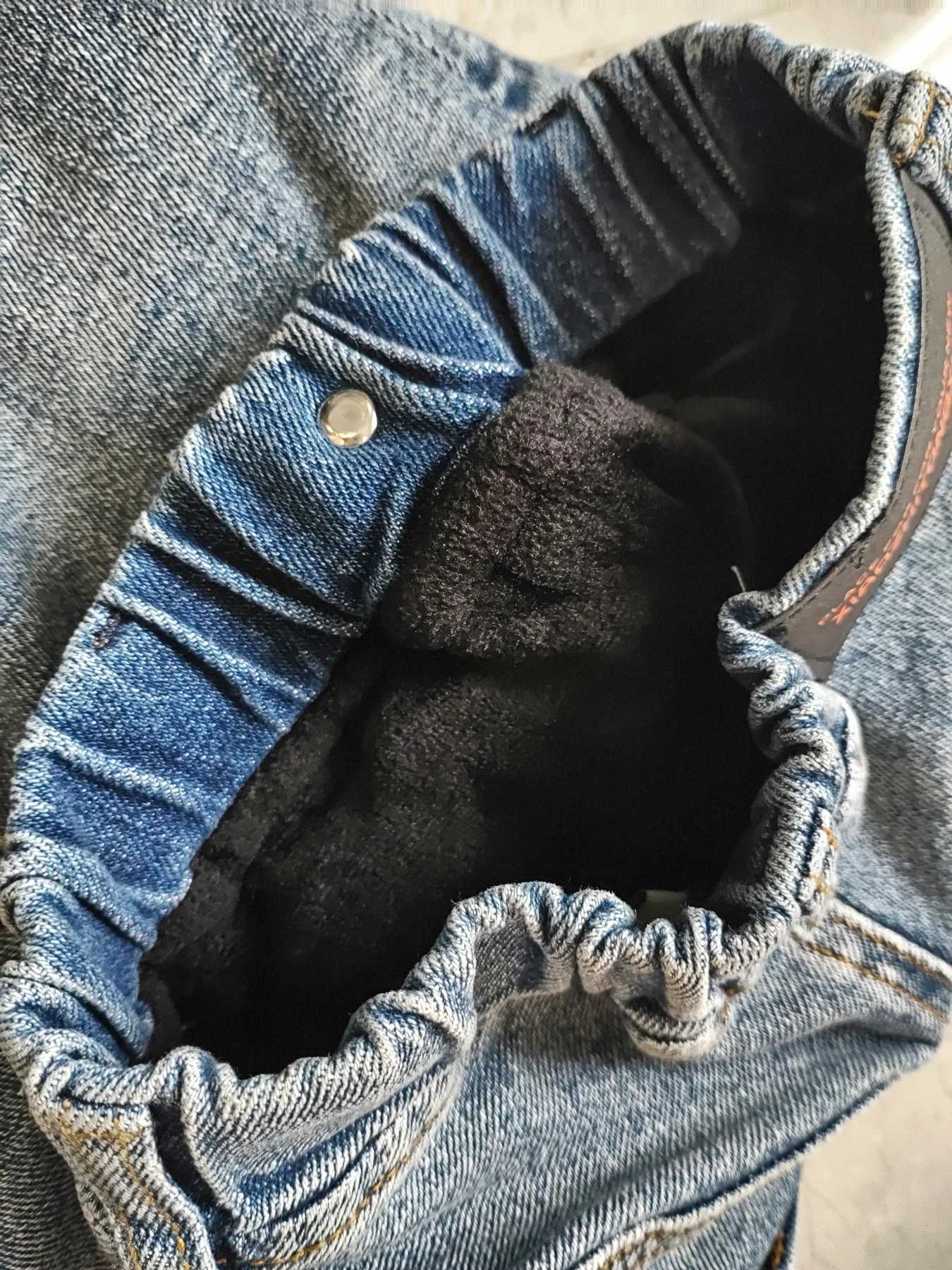 Winter Warmth Boys Jeans Soft Denim and Wool Clothing for Children Aged 4-12W240819