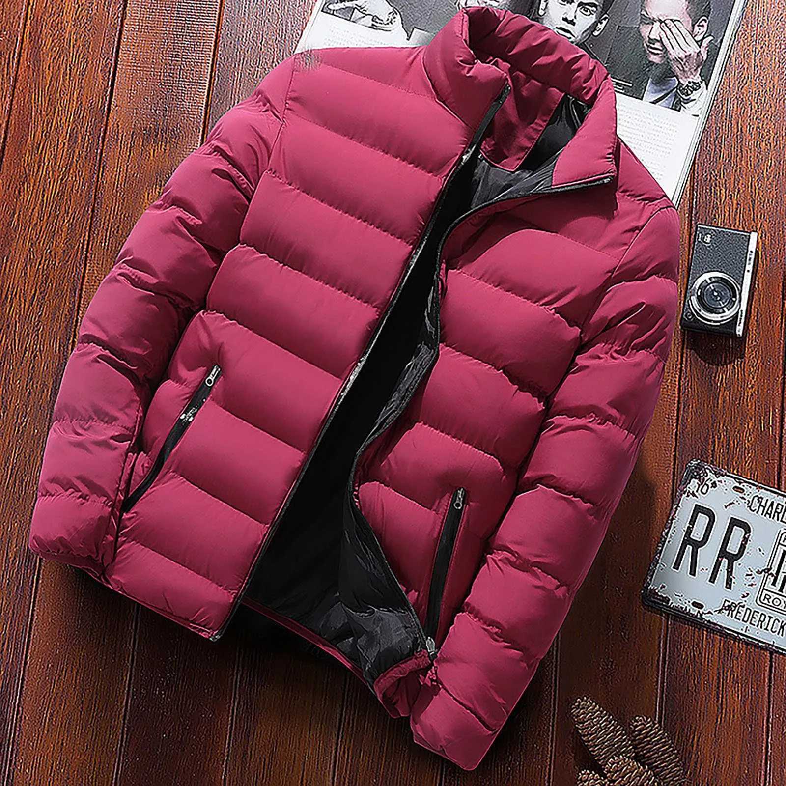 Puffer jacket New Winter Warm Packable Jacket Puffer Light Mens Parkas Coat Quilted Padded Outerwear Cardigan Male Streetwear Clothes M240821