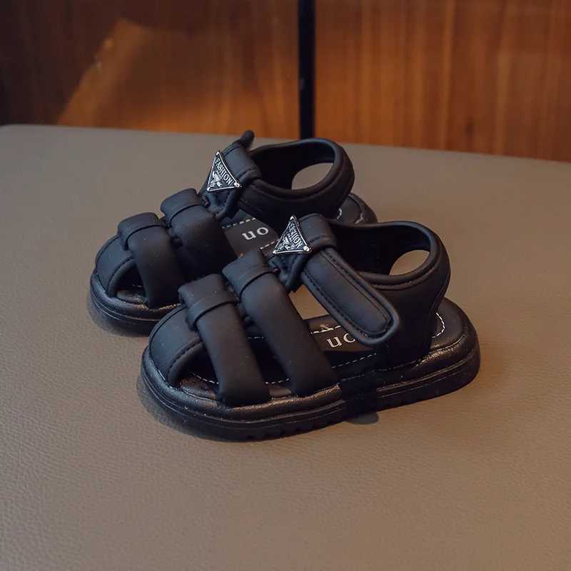 Childrens Summer Sandals Girls Fashion Solid Color Summer Shoes Little Princess Beach Sandals Baby Soft Non Slip Sandals W240821