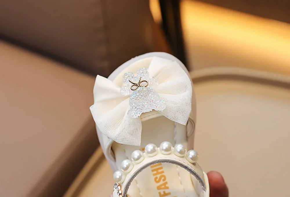Summer Princess Baby Sandals Cute Bear Bow Fashion Preschool Shoes Soft soled Breathable Casual Baby Shoes W240821