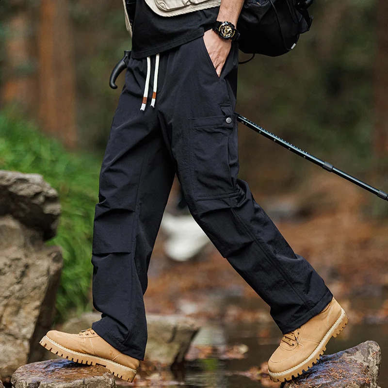 CHRLCK Mens Waterproof Hiking Bag Quick Drying Pants Breathable Trouser Fishing Camping Outdoor Sports 240821