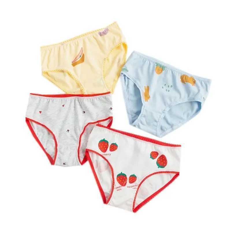 12pc/Lot Fashion Baby Girls Cotton Panties Kids Short Briefs Children Underwear Suit 1-12Years Y240821
