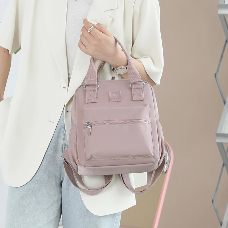 Fashion Women Small Travel Backpack Pretty Style Shopping Backpack High Quality Durable Soft Fabric Daypack Backpack SAC 240820