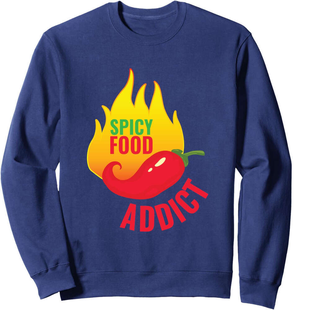 Long Sleeve Shirts for Men sweatshirt Spicy Chili Addict Pepper Flavored Food Lover Gift Chef Sweatshirt T shirt Tee Streetwear Casual tops clothes
