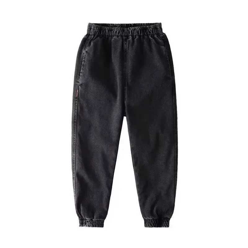 Childrens Winter Jeans with Velvet Thickened Childrens Warm Casual Cowboy Traveler 3-9-12 Year Old Boy Christmas GiftW240819