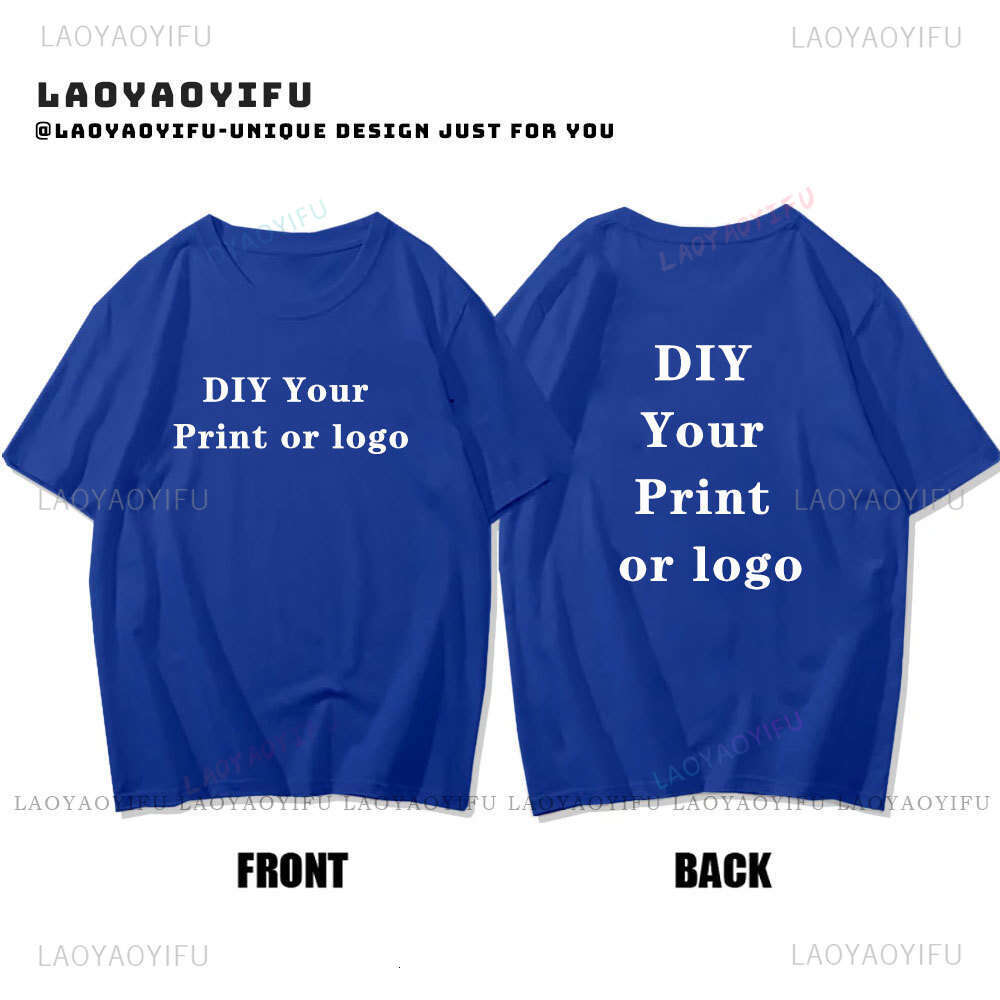 Customized 100%cotton Printed Short-sleev Tshirt Custom Your Like Photo or T-shirt Summer O-neck Comfort Unisex Tees Comft