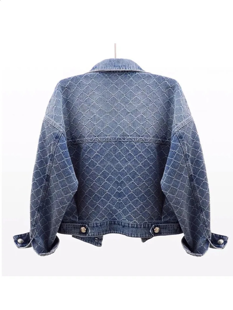 Spring Autumn Women Denim Jacket Long Sleeve Outerwear Female Short Loose Jeans Jackets Tops Clothings Fall Retro Mot Fashion 240820