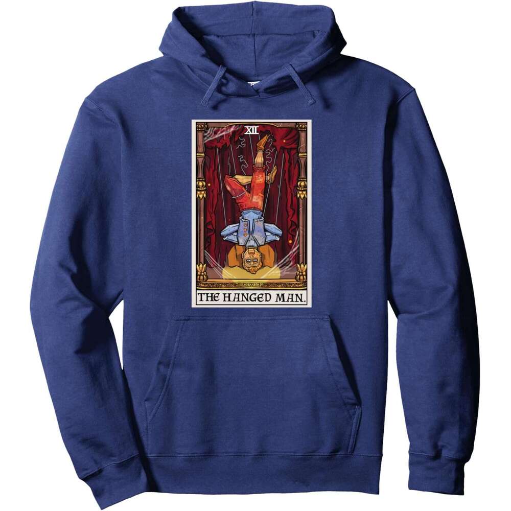 Hoodie for Mens Womens The Hanged Man Tarot Card Halloween Vintage Marionette Goth Pullover Hoodie Graphic Hoodies Sweatshirt Pullover Long Sleeve 202