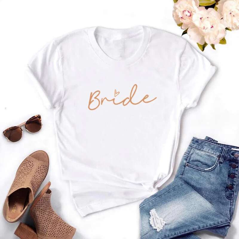 wer Women Team Bride To Be Squad T-shirts 2024 EVJF Hen Party Bachelorette Girl Wedding Female Tops Tees ps