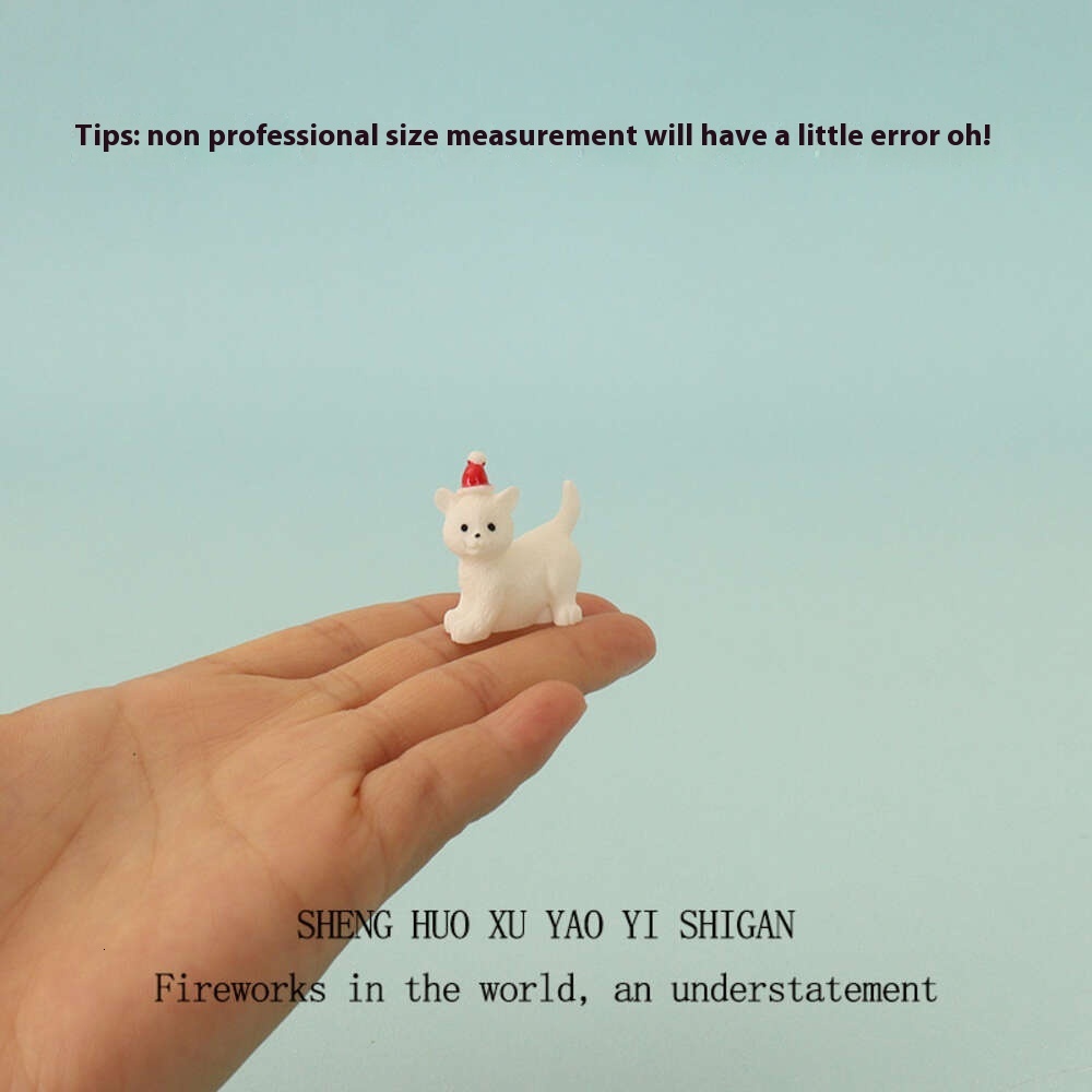 Cartoon Creative Ins Mini Snowman Dog Snow Play Micro Landscape Gardening Landscape Home Decoration DIY Ornament