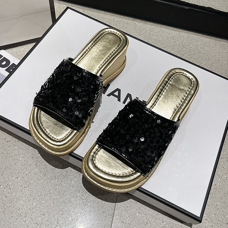 Ddmysports Premium Thick Bottom Alf Slippers For Women Summer Outerwear New Style Sparkg Sponge Cake S One E Cool Drag OUTDOOR