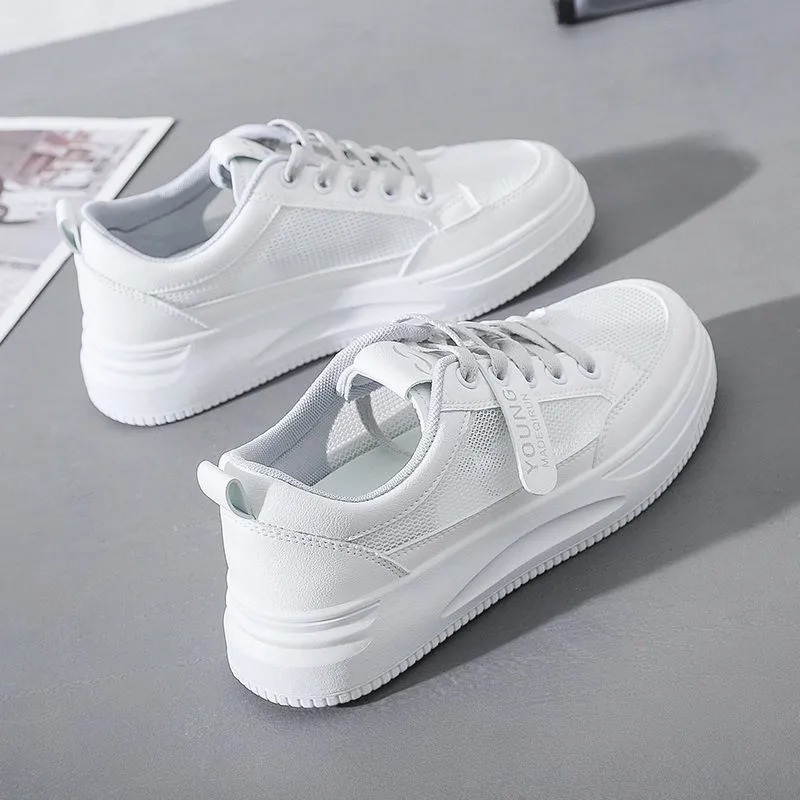 Little White Shoes Women's New Running Shoes Instagram Trendy Women's Shoes Korean Edition Female Student Leisure Sports Shoes Fashion Board