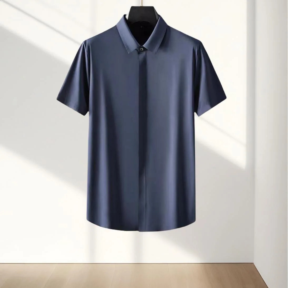 Summer Ice Silk Sportswear Mens Casual Relaxing Comfortable Breathable High Quality Plus Two Piece Set 240827