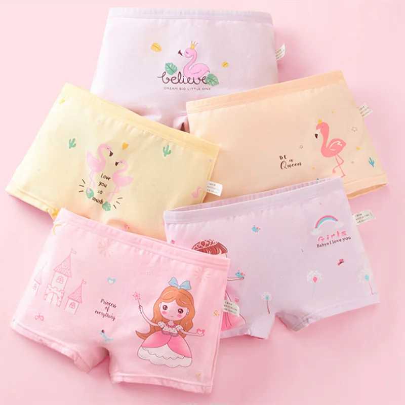 5Pcs/lot Baby Girls Cartoon Underpants Kids Underwear Cotton Panties Toddler Children Underwear 2-10years Y240821