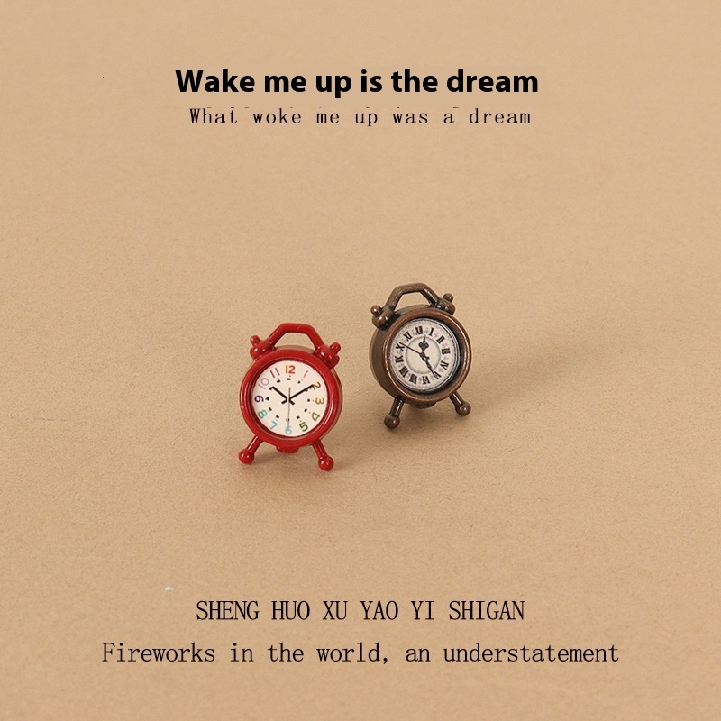Creative Copper Mini Alarm Clock - Ideal for Bedroom Decorations & Microscopic Home Settings