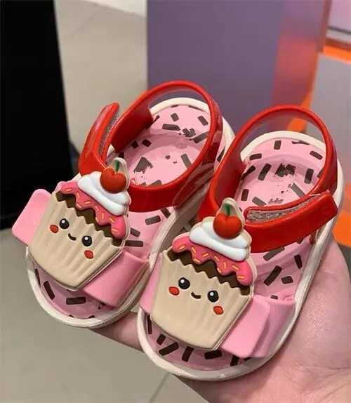 Summer childrens sandals cute cookies jelly shoes boys casual beach shoes girls baby shoes W240821