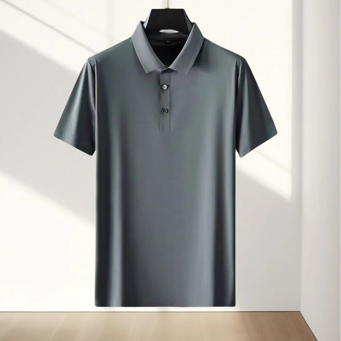 Summer Ice Silk Sportswear Mens Casual Relaxing Comfortable Breathable High Quality Plus Two Piece Set 240827