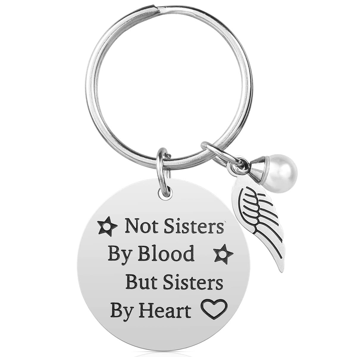Stainless steel key chain for best friend sisters and best friend birthday friendship gift accessories