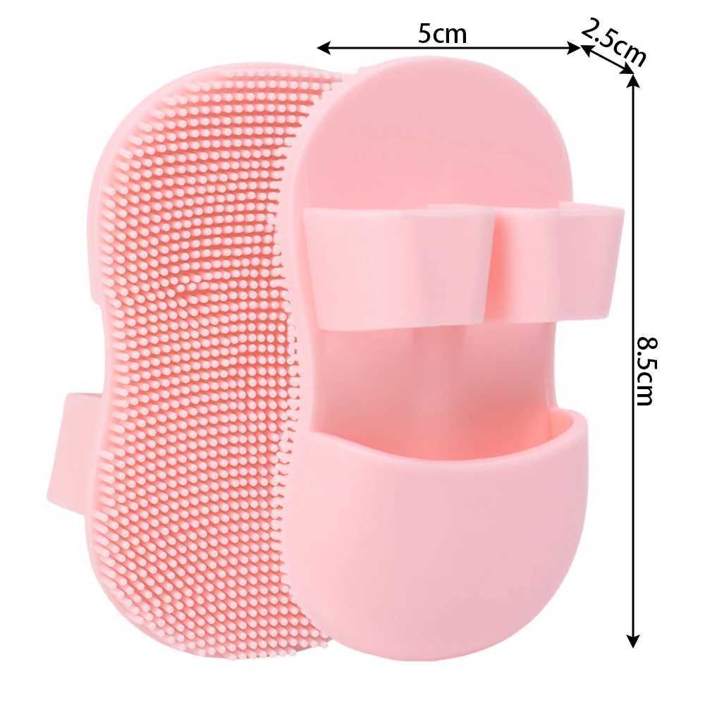 Mini Finger Face Washing Brush Slipper Shape Soft Silicone Deep Cleansing Pore Remove Dead Skin Cells Massage Cleansing Brush Y240821