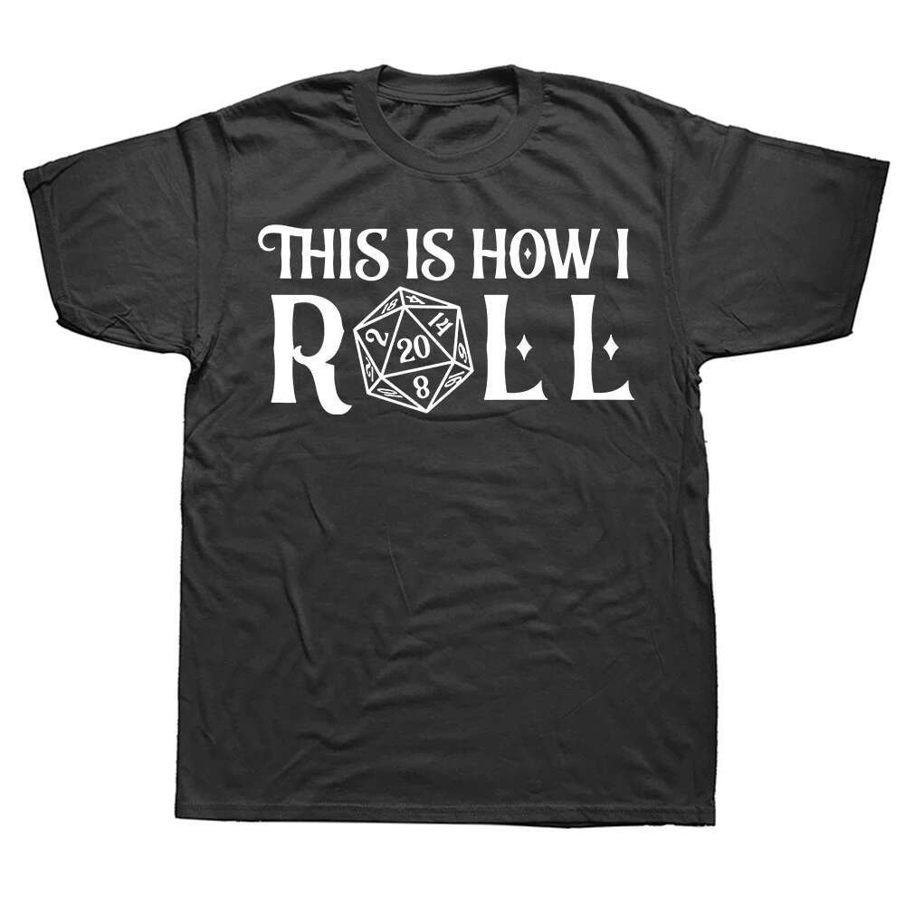 Have I A Plan D20 Dice Role Playing Game DnD T-shirt Novelty Dungeon Dragon T Shirts Graphic Personalized Printed Women Men