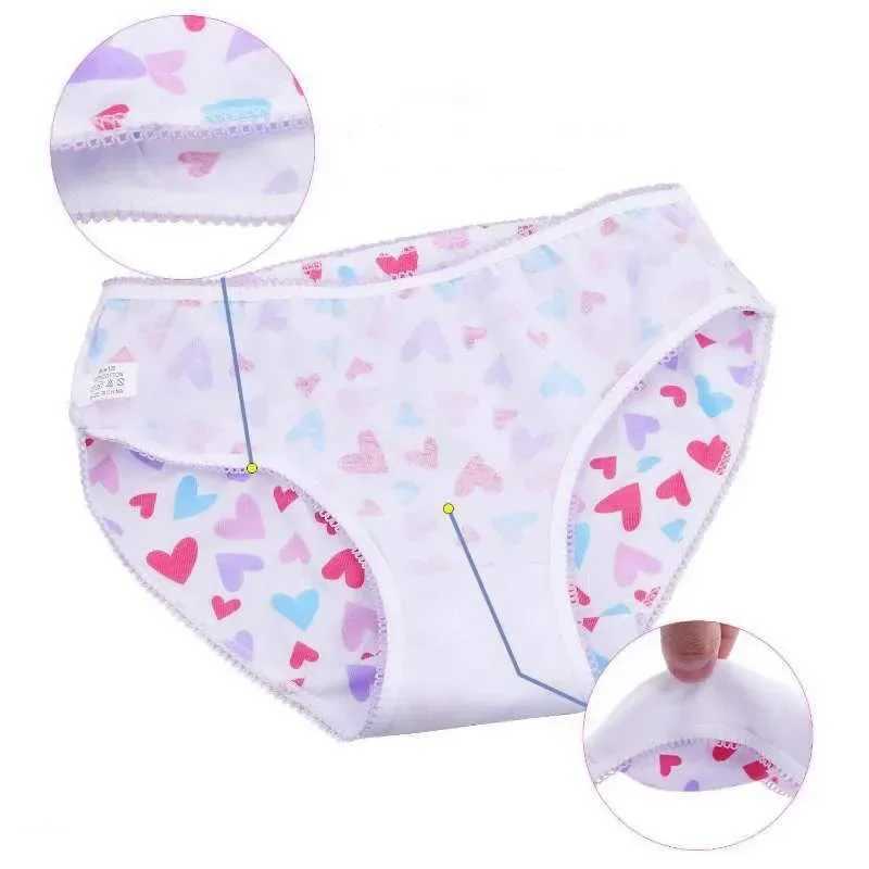 6Pcs/Pack Fashion Baby Girls Underwear Cotton Panties Kids Shorts Briefs Children Underpants 2-12Years Y240821