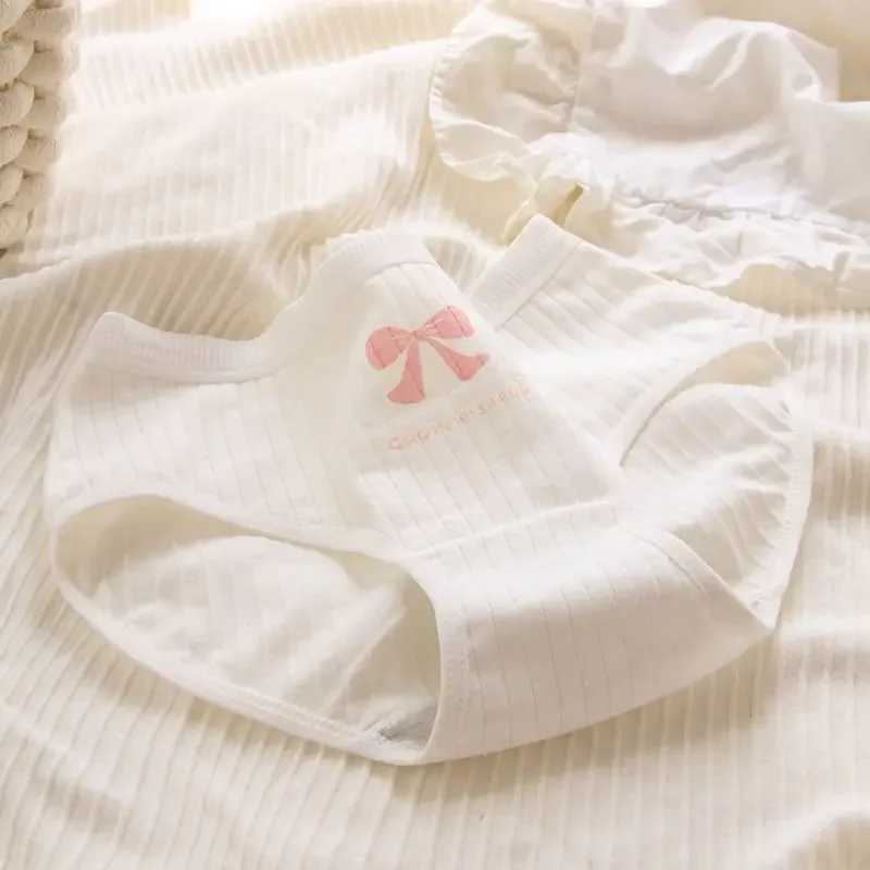 5PCS Girl Cotton Antibacterial Panties Kid Soft Thin Breathable Briefs 3-8Y Young Children Underwears Baby Cute Cartoon Knickers Y240821