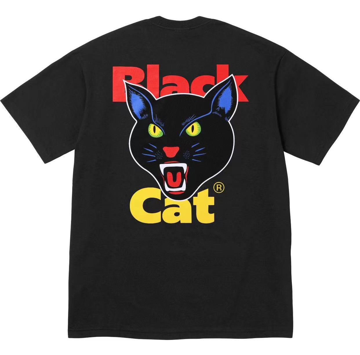 24 BLACK CAT Tee Summer Outdoor t Shirts Short Sleeve Men Women Shirt Fashion