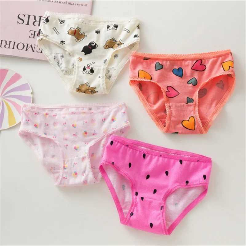3pc/Lot Baby Girls Underwear Cotton Panties Kids Short Briefs Children Underpants Y240821
