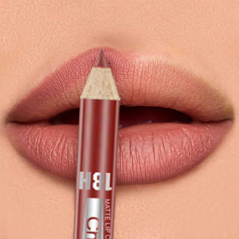 12pc Matte Lip Liners Set 12 Assorted Colors Gift Set Long-Lasting Non-Smudging Easy Glide Lip Pencil Kit For Lip ContouriXJ241209