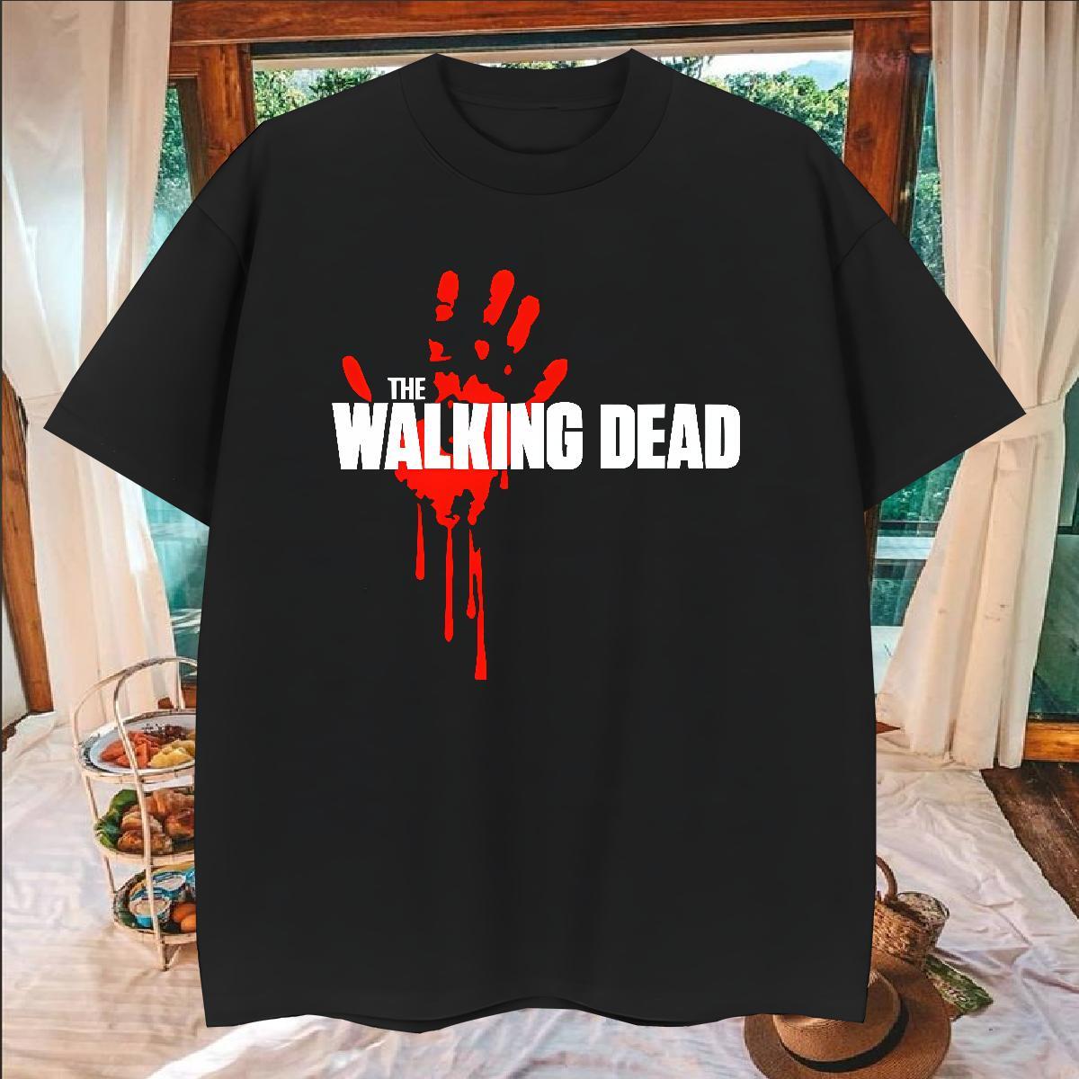 Fashion Designer scary Men Tees 100% Cotton 230g Man T Shirts Floral Print Sports Casual Round Neck Short Sleeve Loose Top Tees