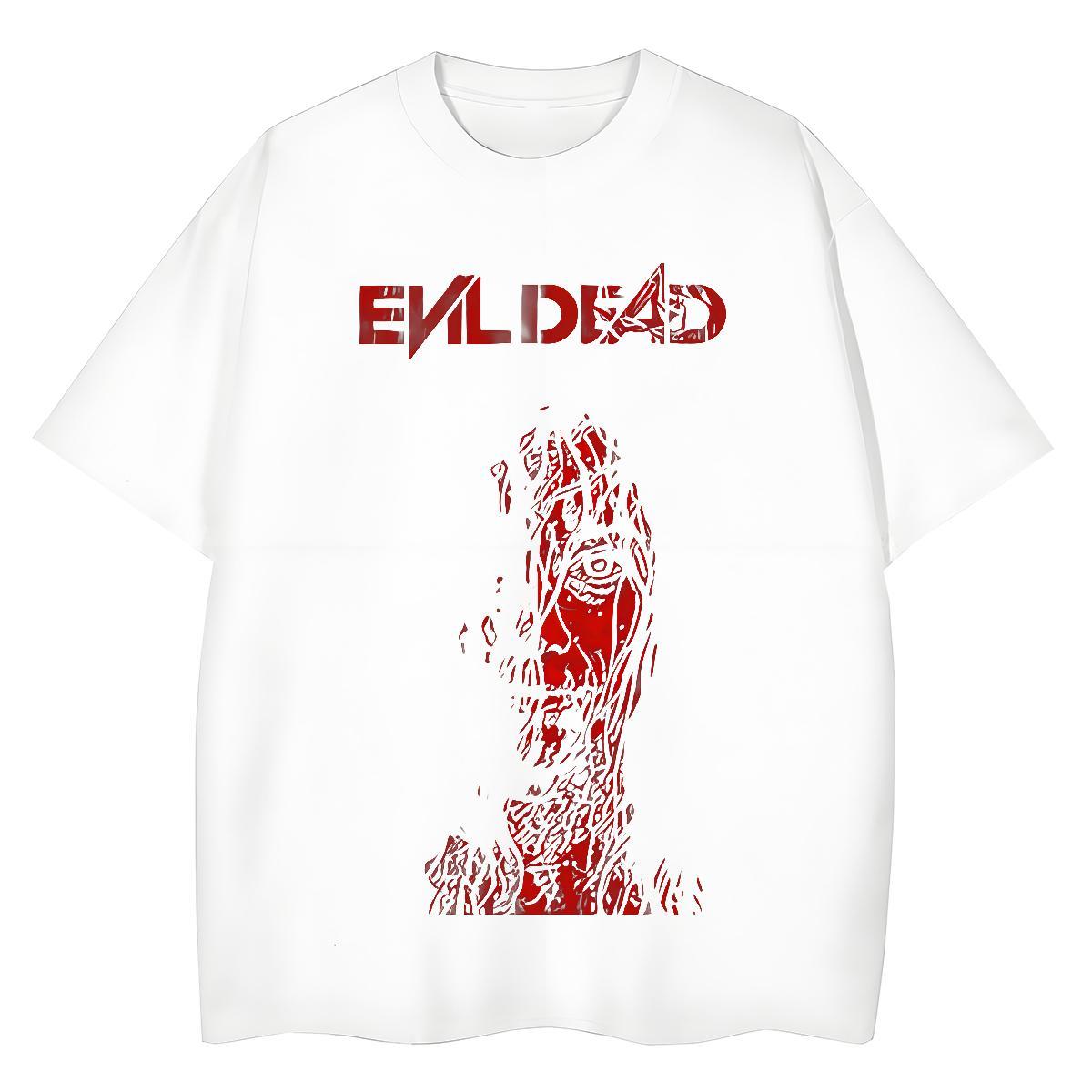 Casual New scary Tshirt for Man Woman 230g Cotton Man T Shirts Custom Printing Hip Hop Street Crew Neck TOP Quality Tshirts