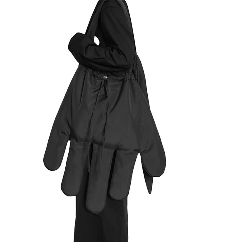 Personality Vintage Solid Glove Bag High-capacity Simple Men Nylon Underarm Tote Bags Korean Casual Women Shoulder Handbags Y2k 240820