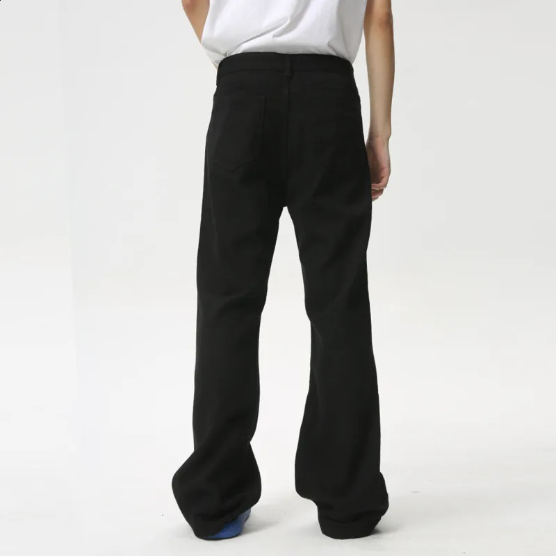 NOYMEI solid color clean fit slim boot-cut jean all-match autumn denim pants casual trendy american style WA4579 240821