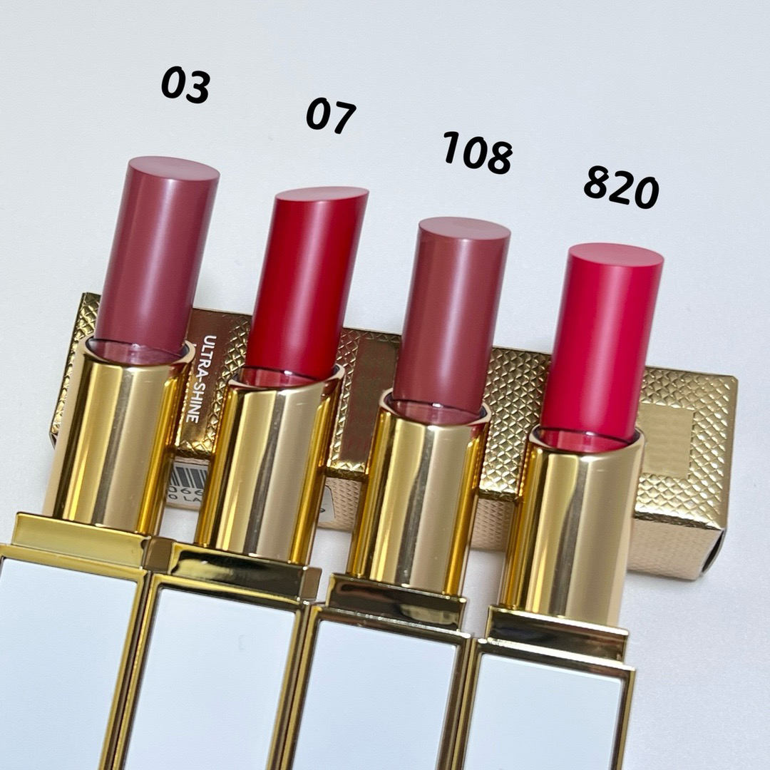 White Tube Ultra Lipstick Designer Shine Color Jelly Mirror Lipstick Hydrating Moisturizing Long Lasting Water Light Makeup Lip Glaze Cosmetic