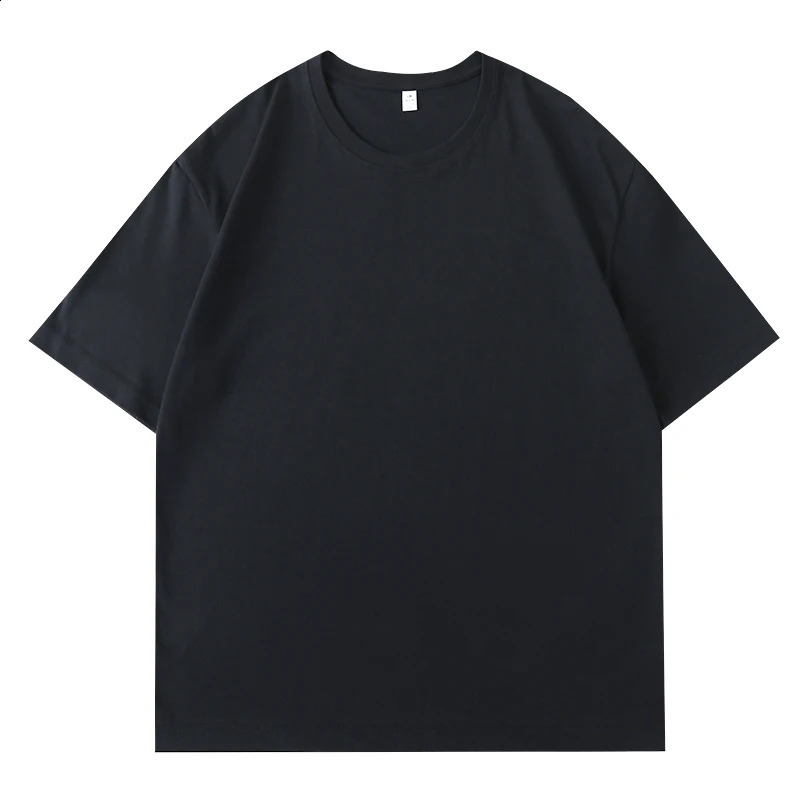 Fashionable summer mens Tshirt made of pure cotton ultrafine short sleeved fashionable soft white black tee clothing top 240821