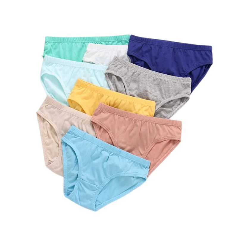 6pc Boys Girls Solid Underwear Baby Panties Briefs Kids Panties For Children 2-10Years Y240821
