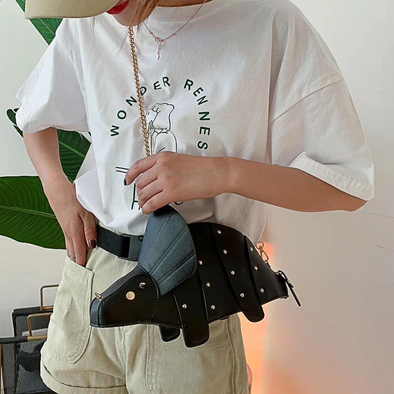 Triceratops Mini Crossbody Bag for Women Purses and Handbags Fashion Shoulder Chain Bag Clutch Chic Bags 240820