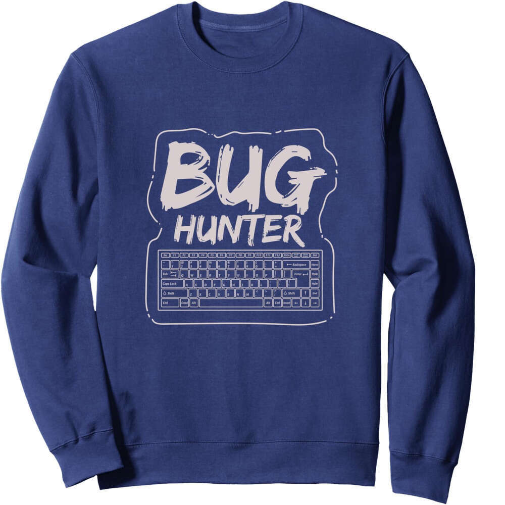 Long Sleeve Shirts for Men sweatshirt Bug Hunter Keyboard Software Test Engineer Gift Sweatshirt T shirt Tee Streetwear Casual tops clothes