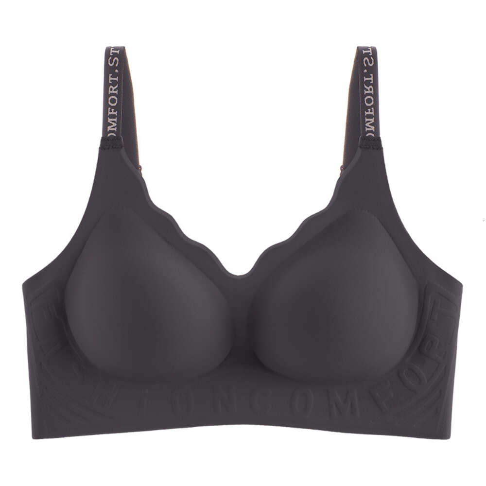 Untouched lingerie for women, thin design with large chest small chest, and gathered to prevent sagging of the accessory breasts. Non steel ring text 