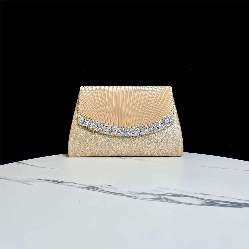 2025S Fashion Designer New Wrinkled Socialite Banquet Cheongsam Dress Bag Bridal Handbag Female