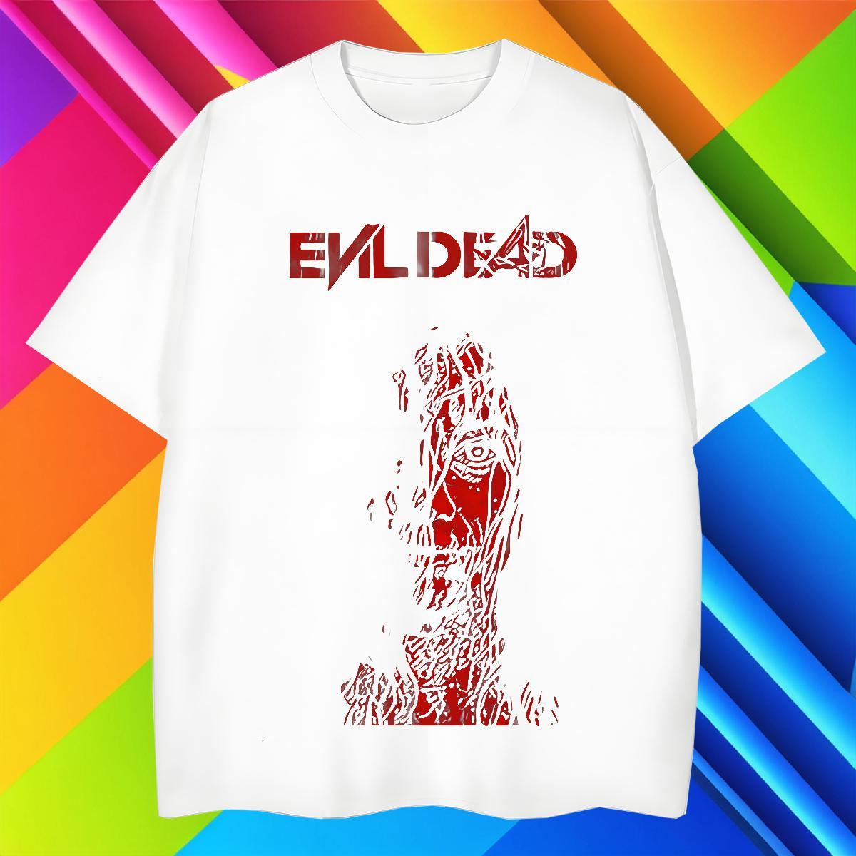 Customized Men Clothes T-Shirt 230g Pure Cotton High Street Hip Hop scary Breathable Short Sleeve Men T Shirts Soft Anime Print Tees