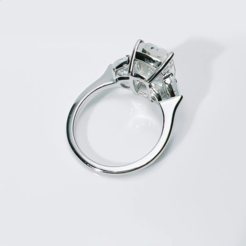 y Three Stone Diamond Ring Breaks Ice Cutting Premium Sensory Recommendation 100% 18K Gold 9K Wedding 240812 - view 5
