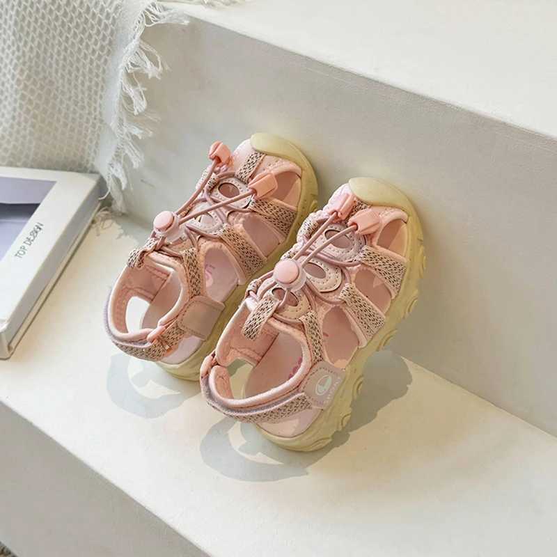 Childrens Closed Toe Sports Sandals 2024 Summer New Soft Bottom Lightweight Casual Childrens Sandals W240821