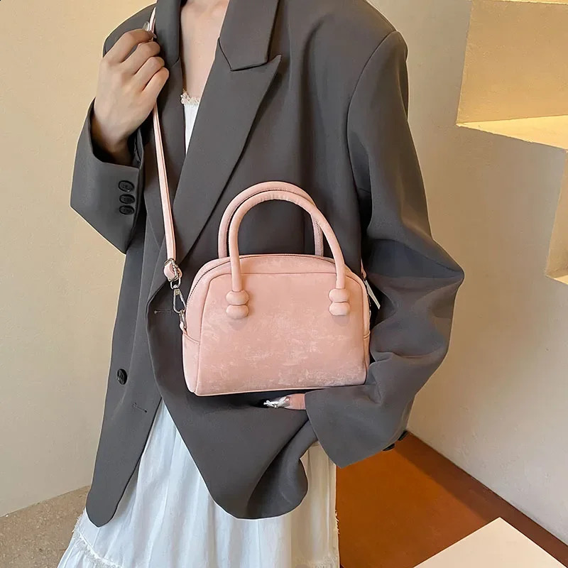 LEFTSIDE small PU leather cross body bag womens Y2K Korean fashion shoulder bag simple handbag with short handle 241105