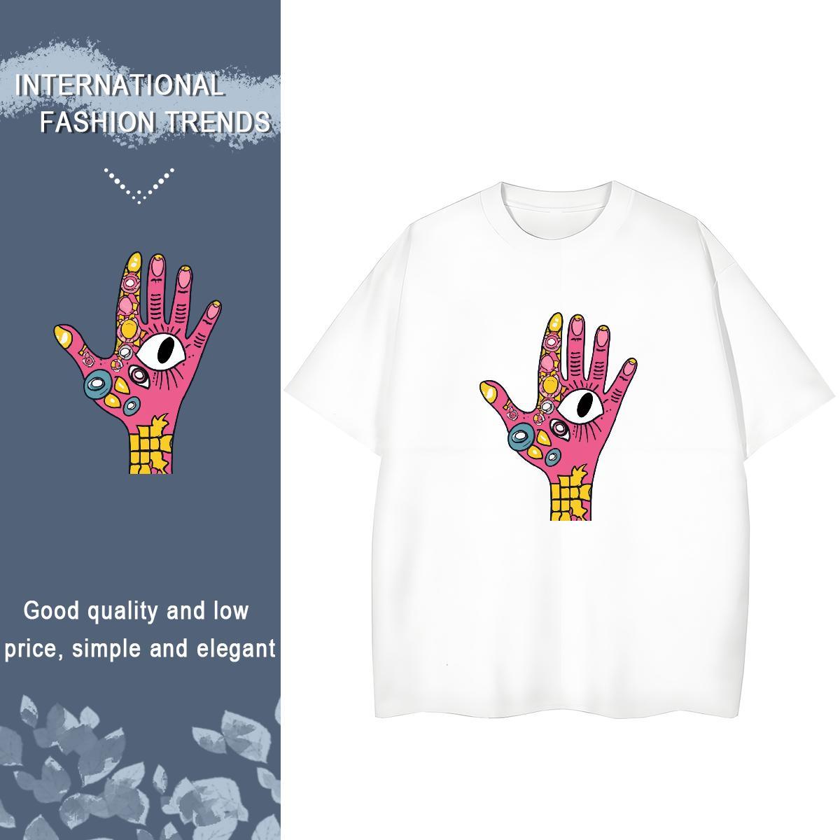 Fashion New T Shirts Women 100% Cotton 230g Comfortable Casual Beach skull Tshirt for Man Woman Nice DIY Printed Wear